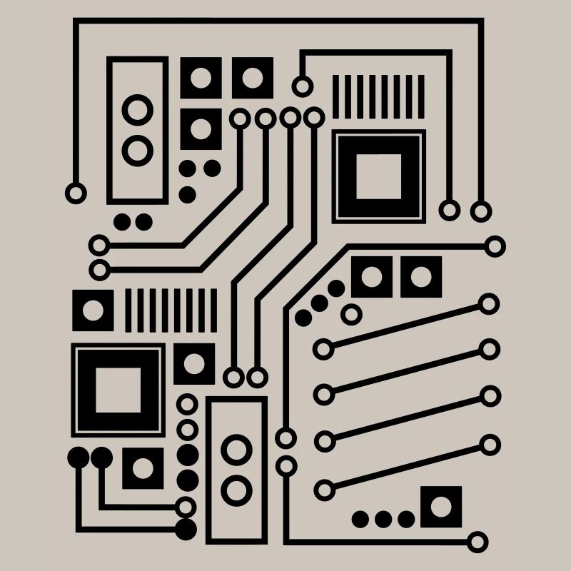 Circuit Board Circuit Board CPU Computer Shirt Gift