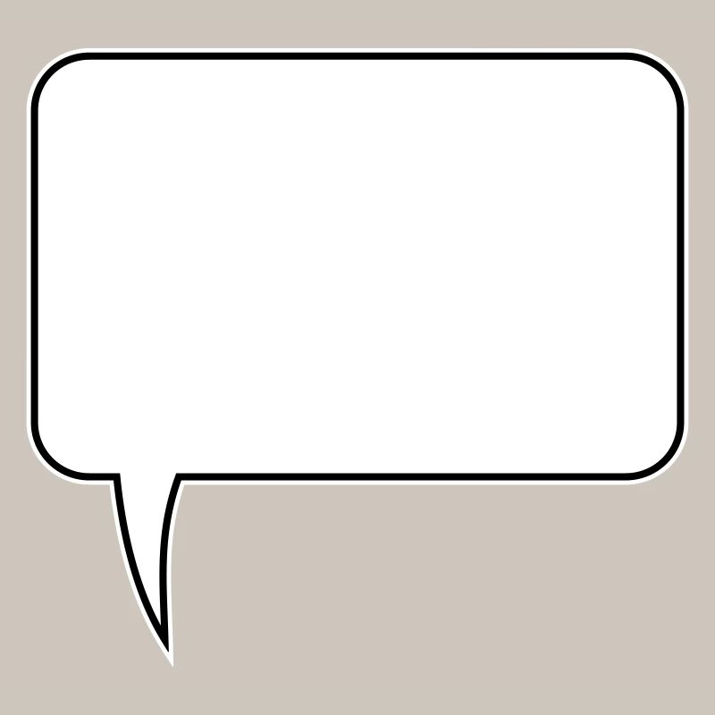 Speech bubble rectangle design