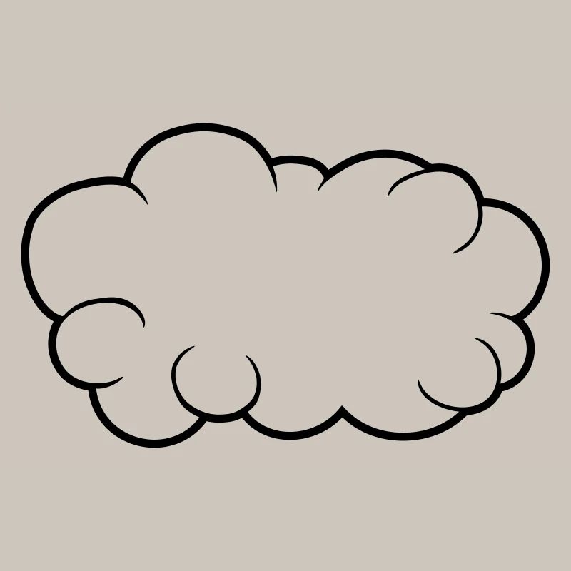 Speech Bubble Cloud Design