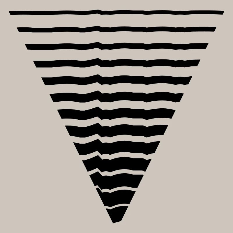 Lines many strokes triangle shape pattern