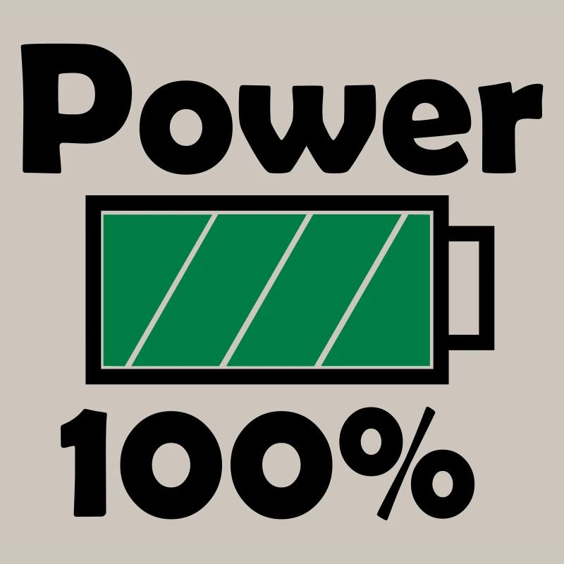 Puissance 100 % avec l’icône de la batterie complète
