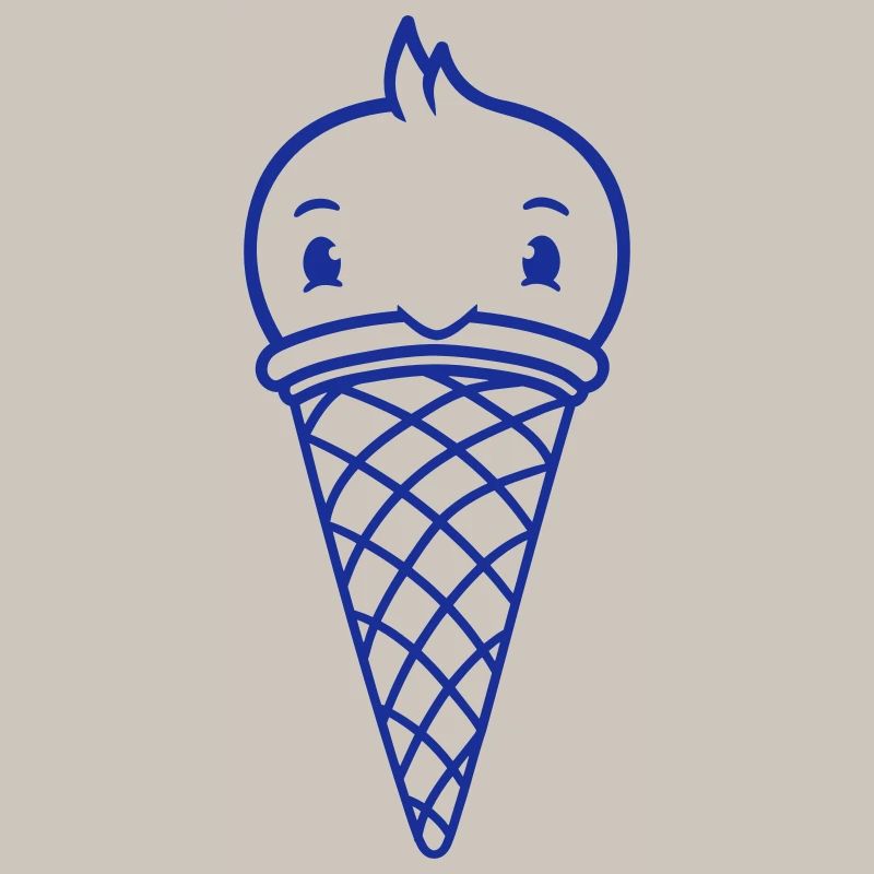 Vogel Eis Waffel Waffeleis Kugeln Eiscreme Eistüte