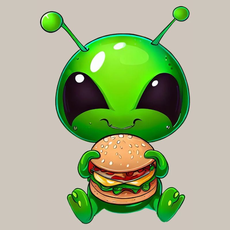 Hungry Alien: Dévoreur de cheeseburger