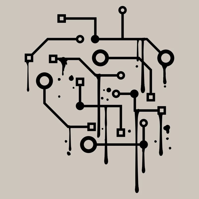 drop graffiti spray circuit wire data mic