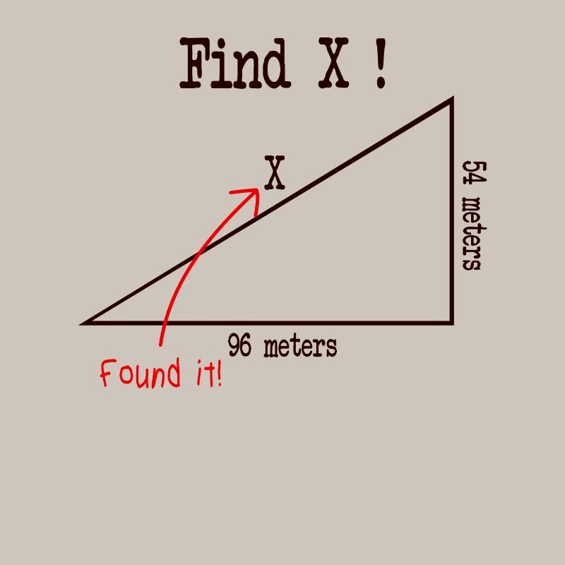 Math math meme Find X Found It pythagoras