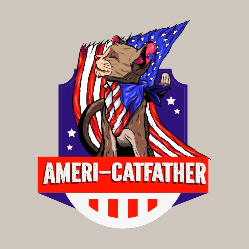 Ameri-catfather 4. Juli Unabhängigkeitstag