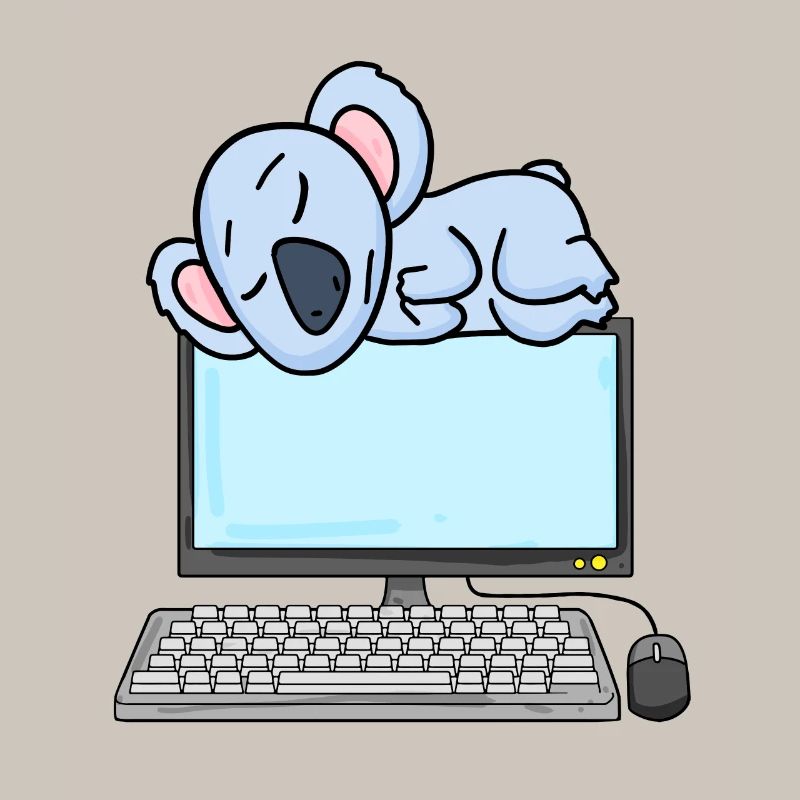 Koala Computer Nerd Programmeur Cadeau