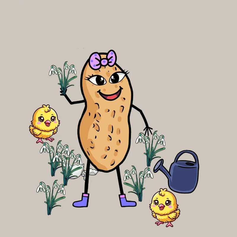 Peanut Spring Easter Chick Snowdrop