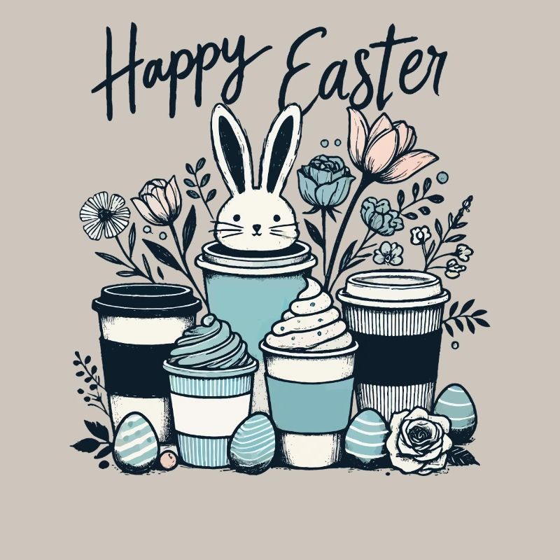 Easter Coffee Lovers Easter Bunny Coffee