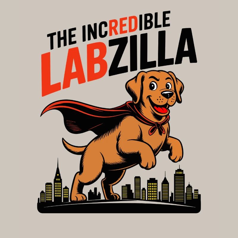 Labzilla – Labrador roux en mode monstre