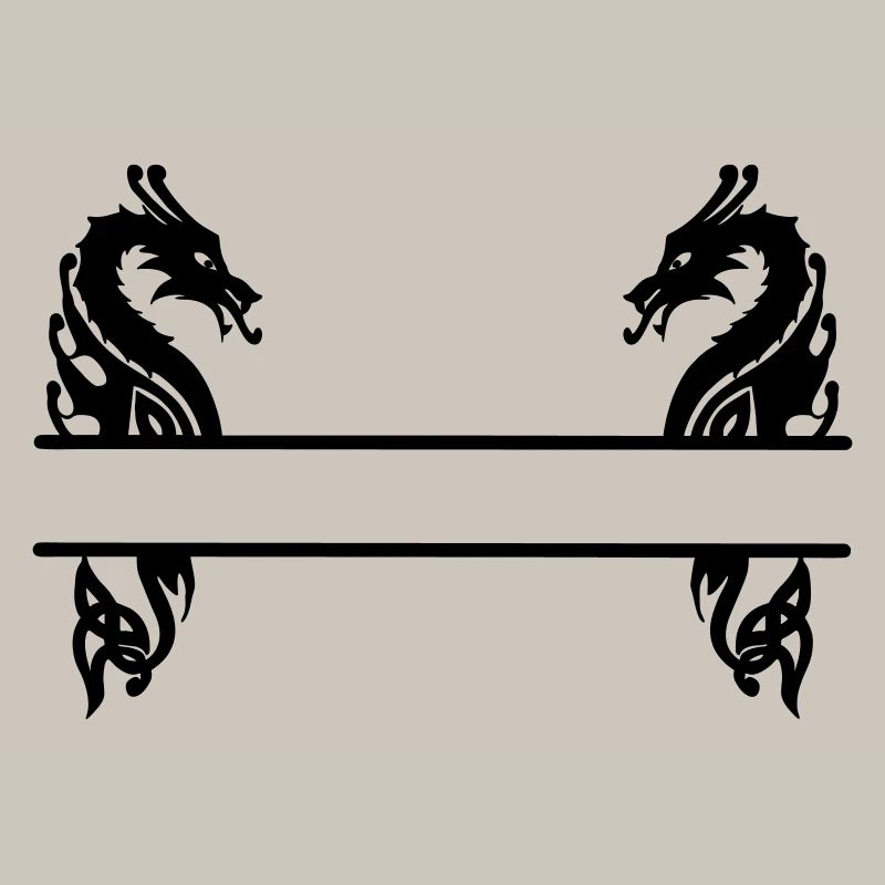Wikinger zwei Drachen
