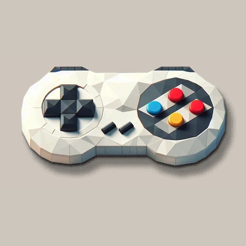 Retro Gaming Controller 16 Bit Console