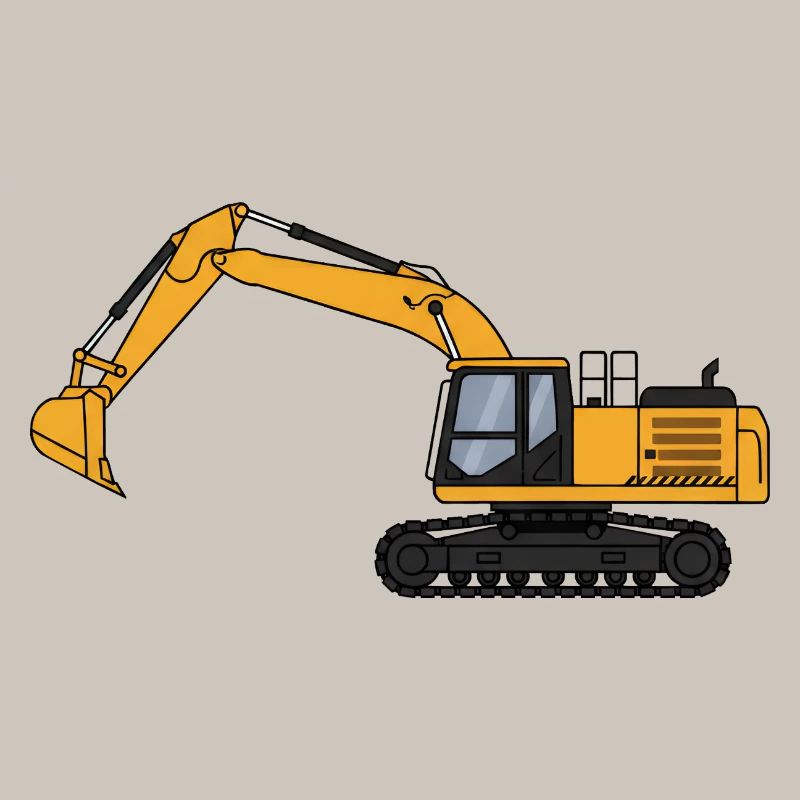 Bagger Baggerfahrer Baustelle