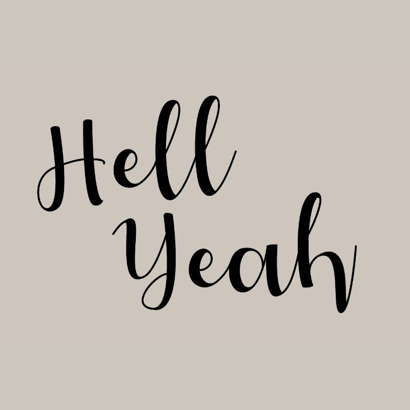 Hell Yeah Lettering