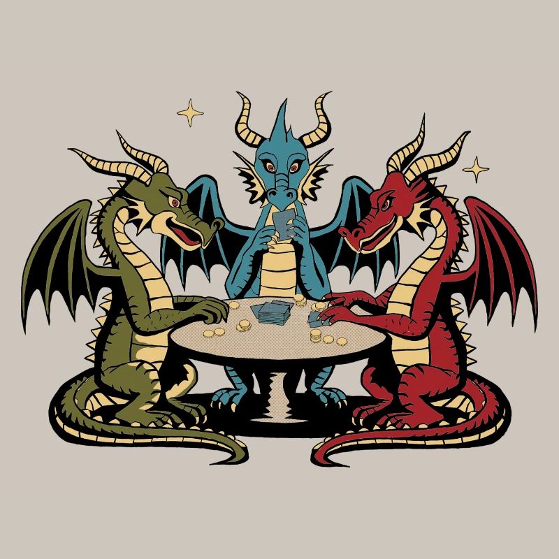 Drachen-Spielkarten