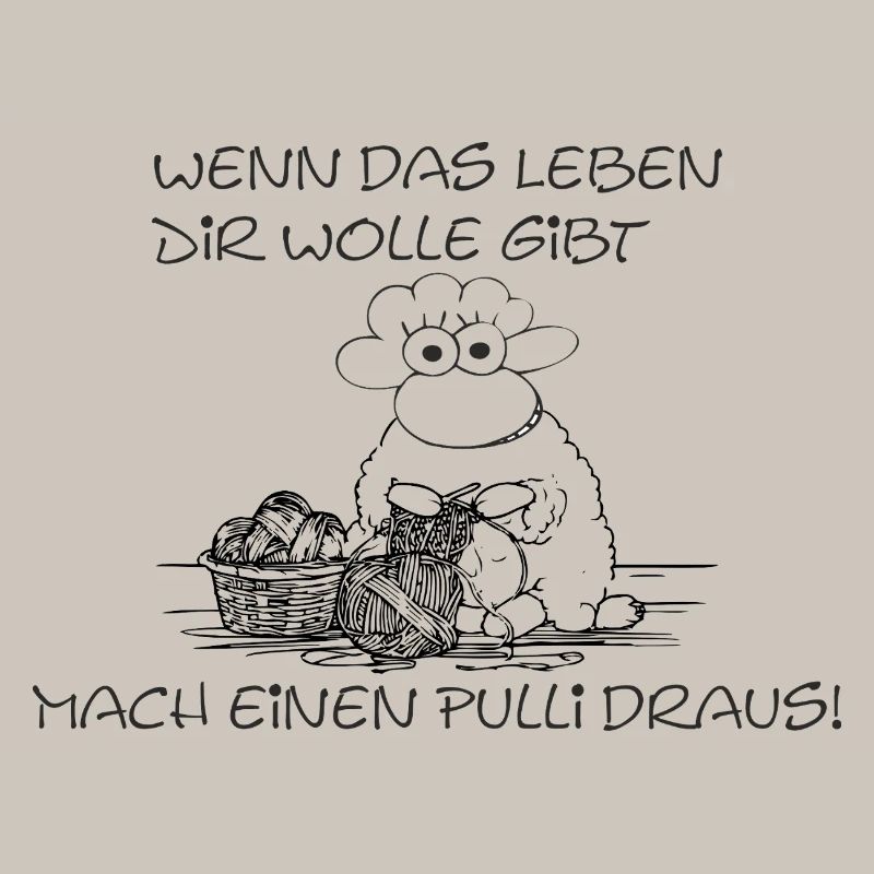 Mach einen Pulli draus – lustiges Strick-Schaf