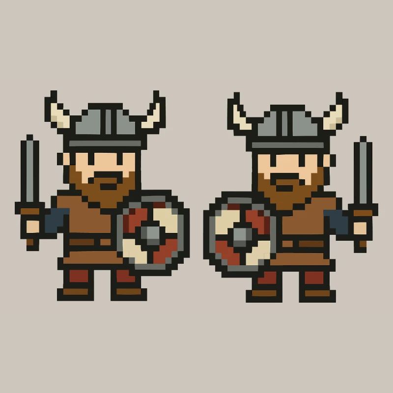 wikinger comic pixel 2