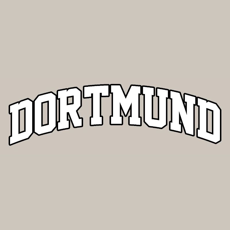 Dortmund logo: Collegiate design with a dynamic style