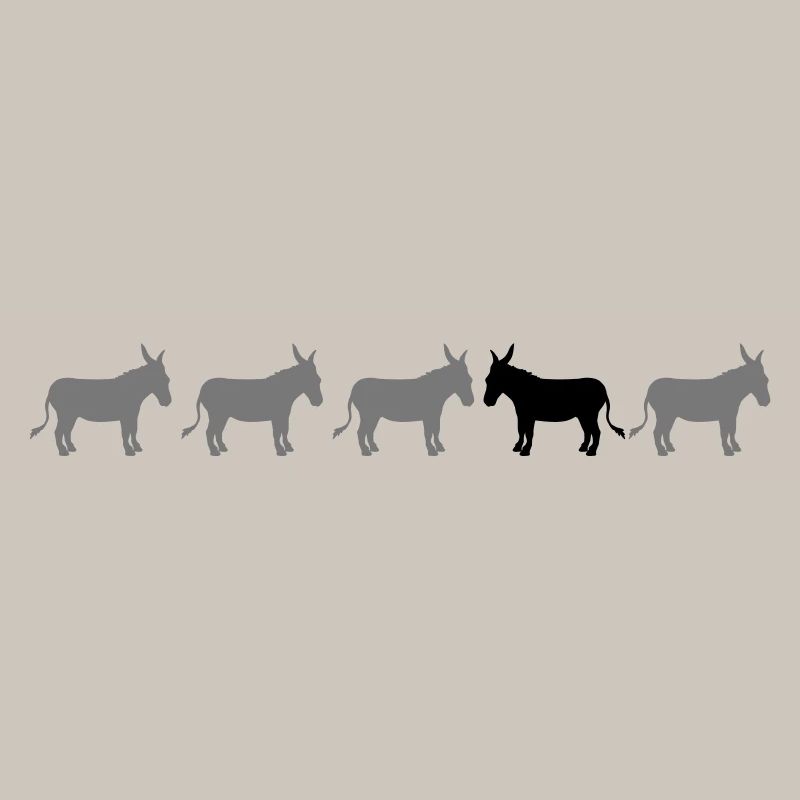 anders be different esel pferd pony klein packesel