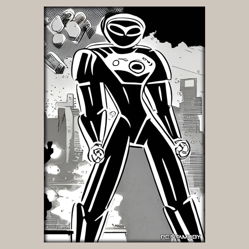 Robot Comic Future Cyborg Machine Technology