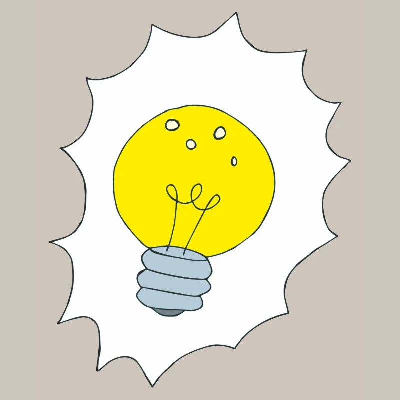 Creative Light Bulb Illustration