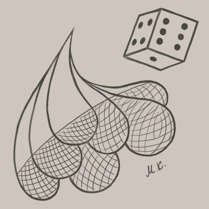 Creative patterned drops with game dice