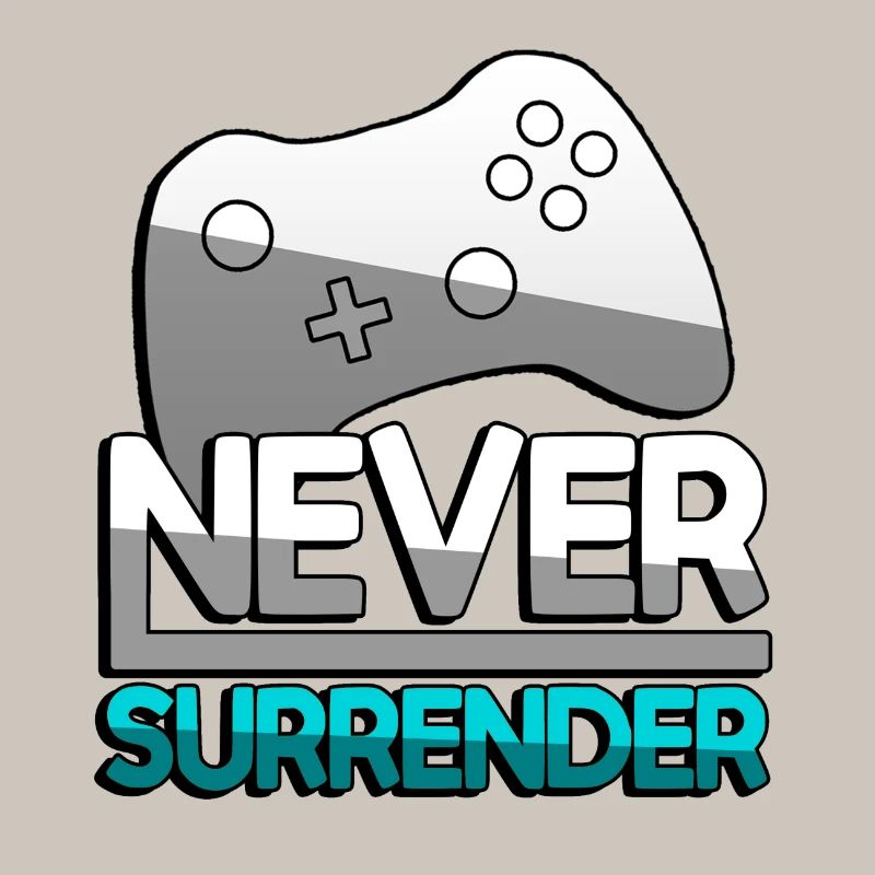 NEVER SURRENDER (Turquoise) + Controller - Gaming