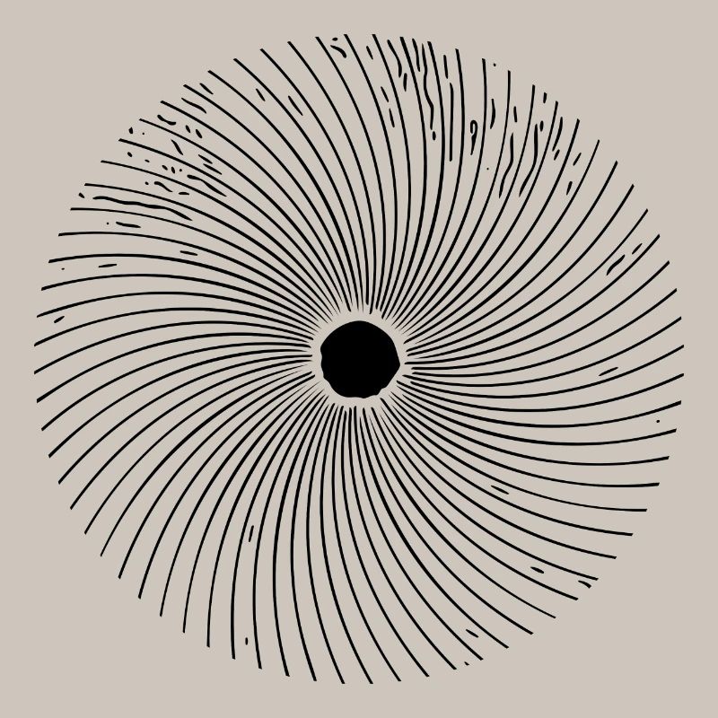 Geometric Circle Optical 3D Line Illusion