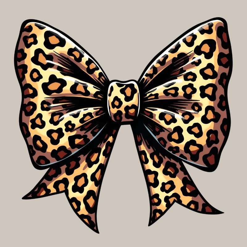 GROSSE SCHLEIFE MIT LEOPARD-TREND