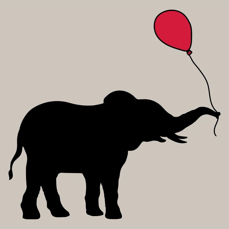 Red Balloon Elephant Gift
