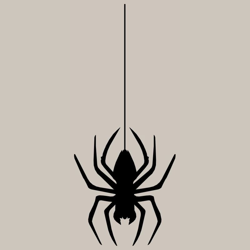 abseil thread spider web spider logo design disgust