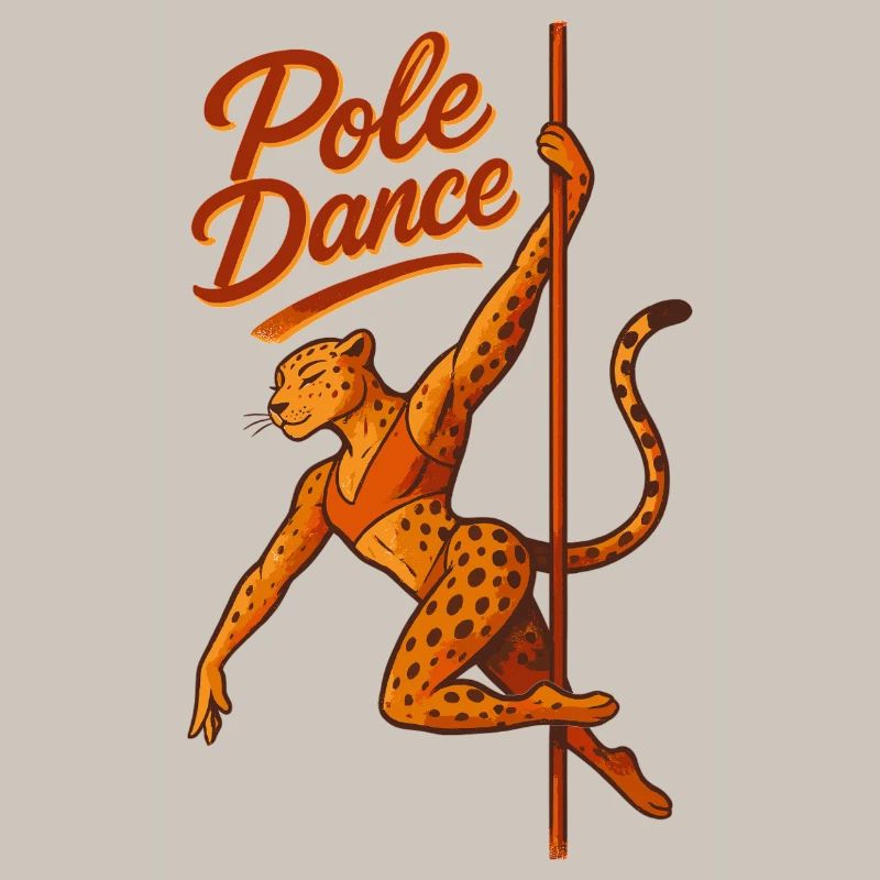 Pole dance Léopard Pole Dancer Cadeau