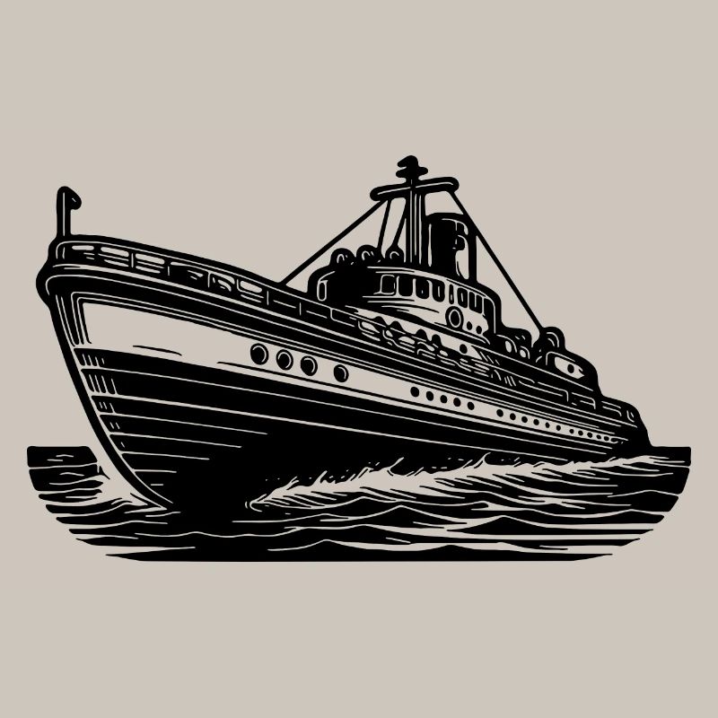 Schnittiges Hochseeschiff Kutter Schlepper