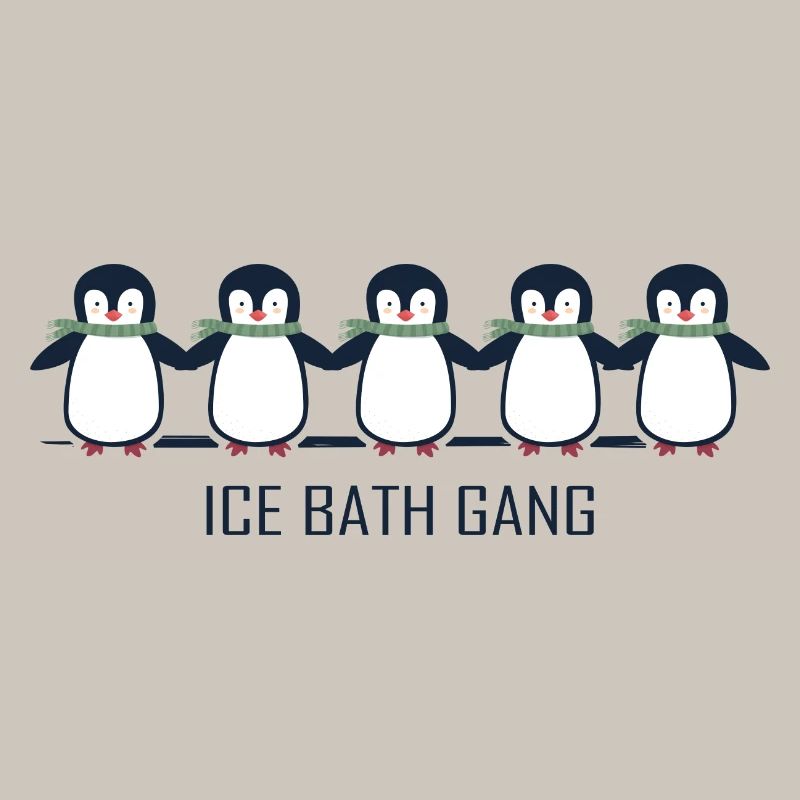 Baths Winter Baths Penguin Bathing
