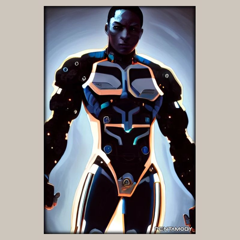 Cyborg Man Future Sci-Fi Machine Technology