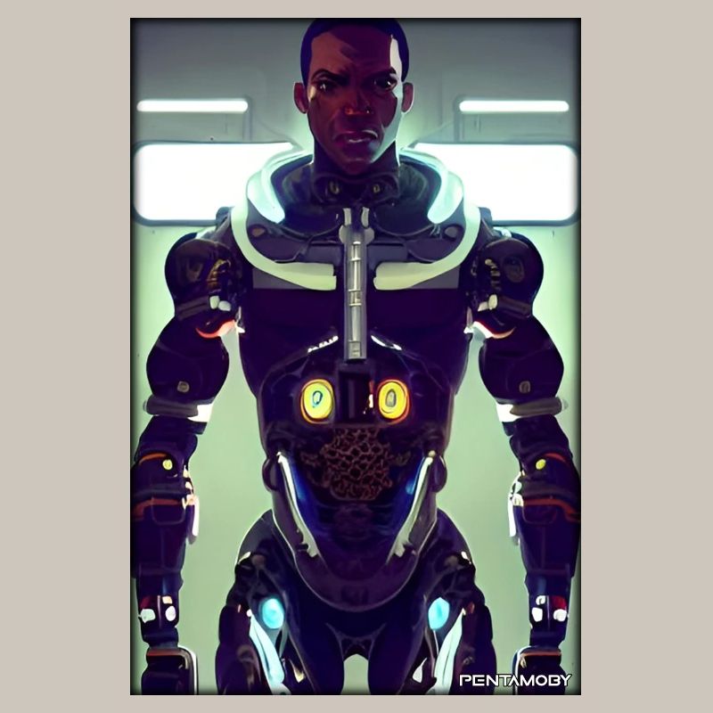 Cyborg Man Future Sci-Fi Machine Technology