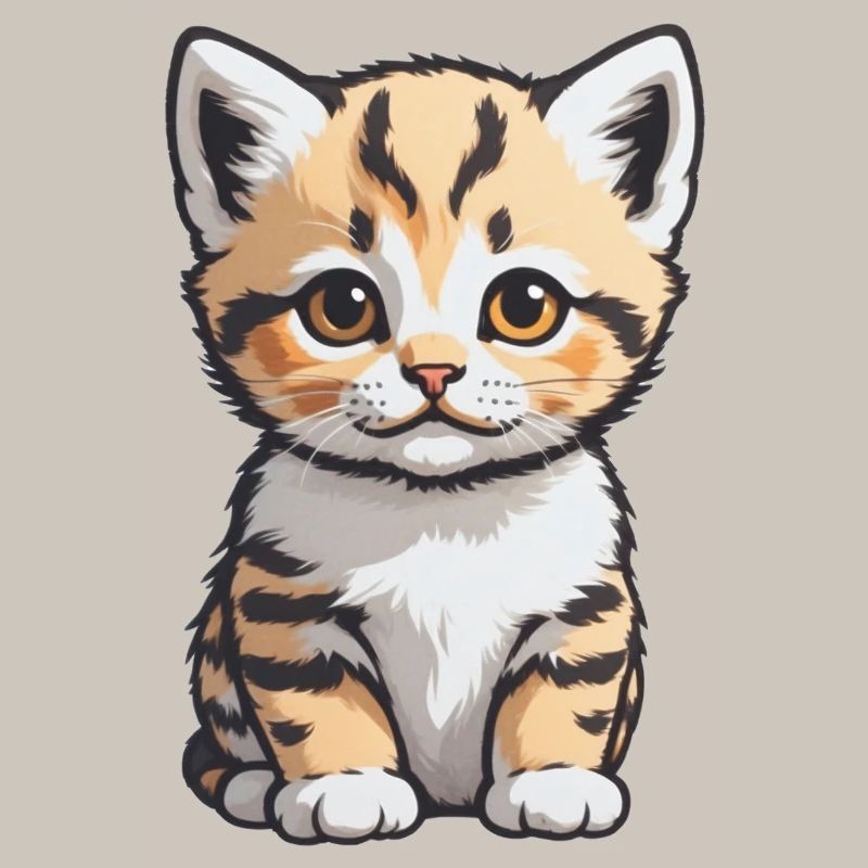 Chat mignon - Conception de chat de compagnie
