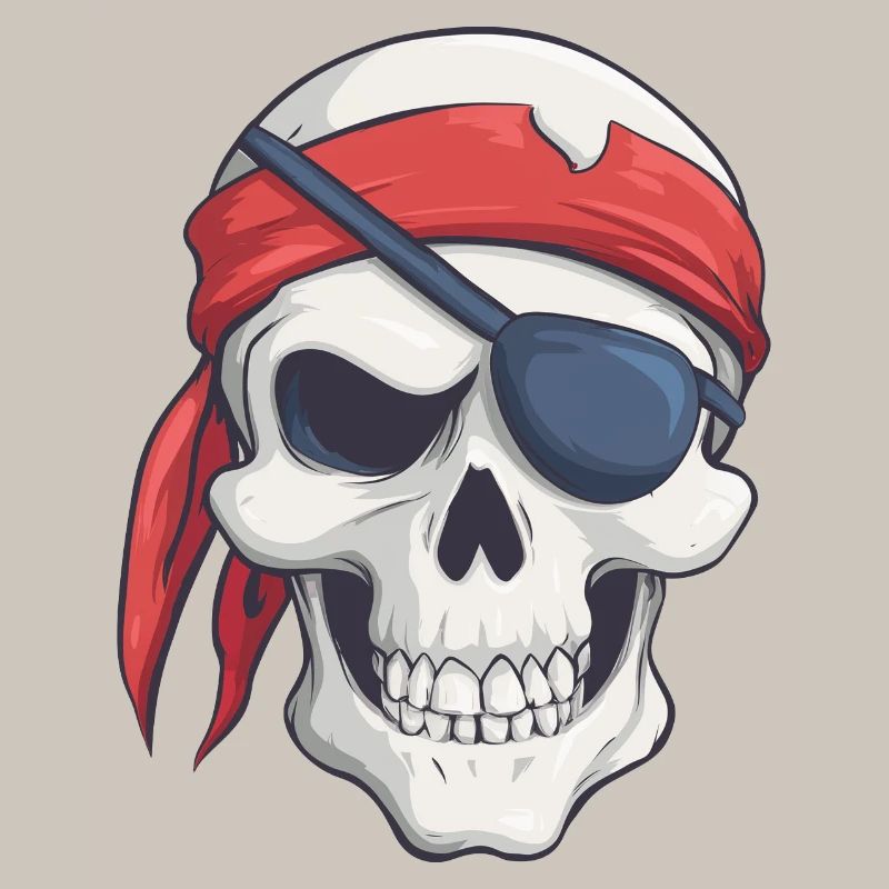 Pirate avec bandana et cache-œil