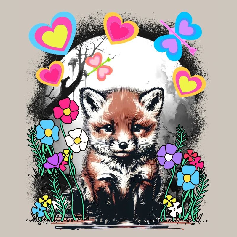 Spring Retro Fox Foxes Spring Beginning