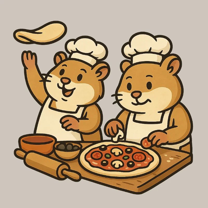 Hamster kocht