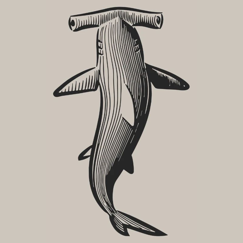 Conception de requin marteau