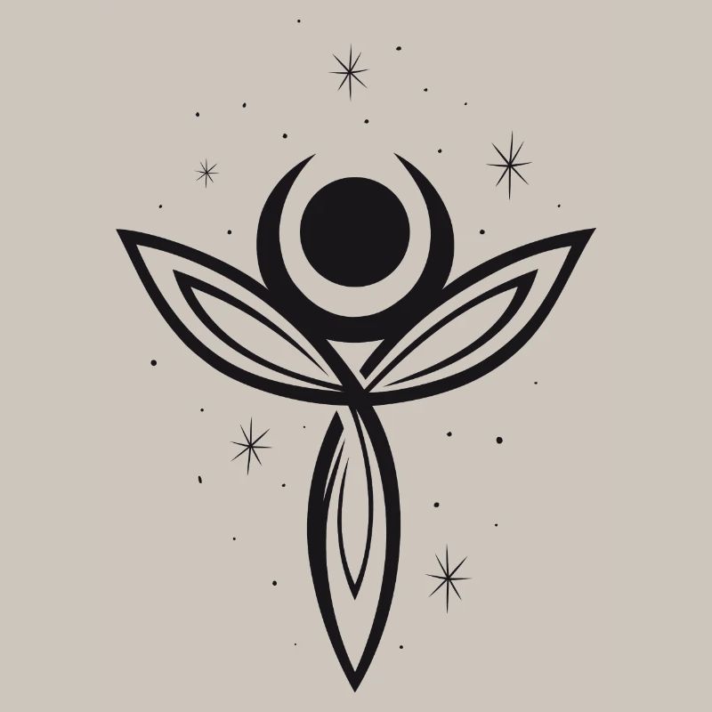 Déesse Lune Déesse Trinity Triquetra