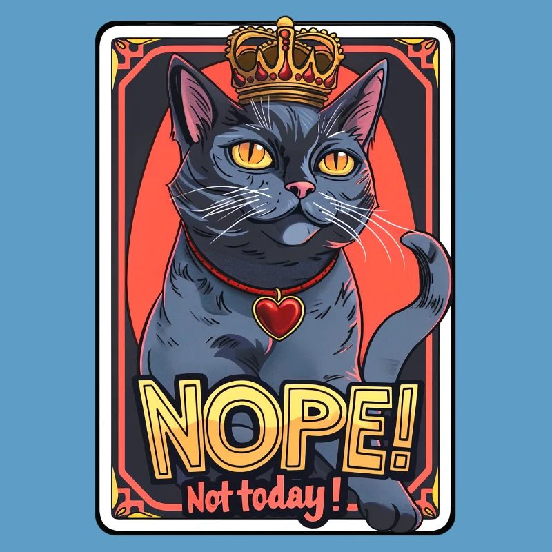 Cat doesn't feel like it