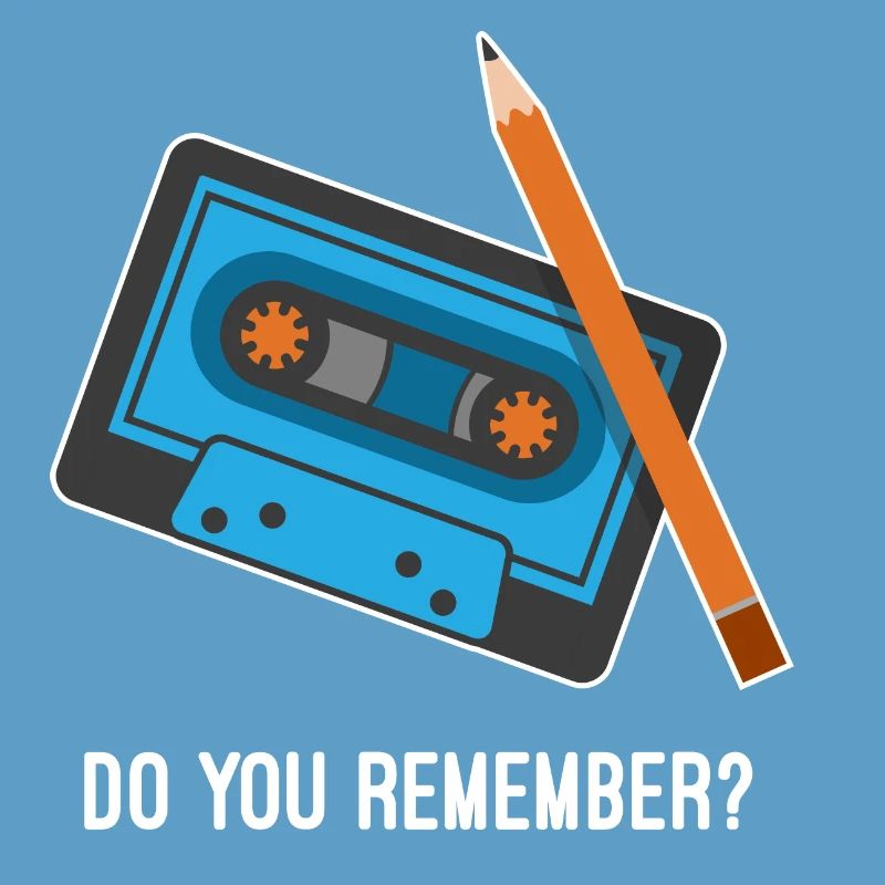 Que tu remember ? Cassette et crayon Fun Design