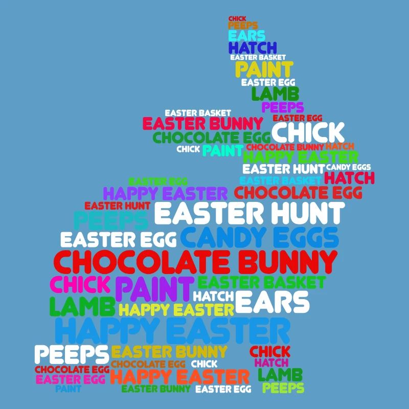 Easter bunny rabbit happy easter rabbit easter eggs