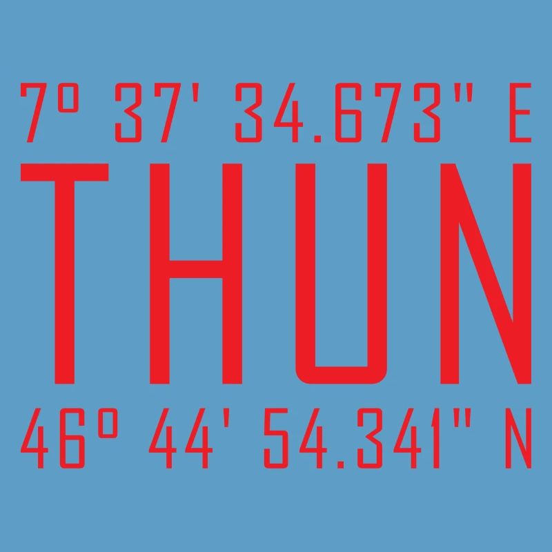 Thun Coordinates – Red Typo Statement