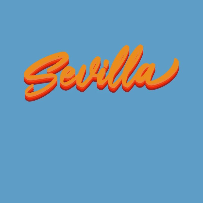 Sevilla Gradient Script Logo