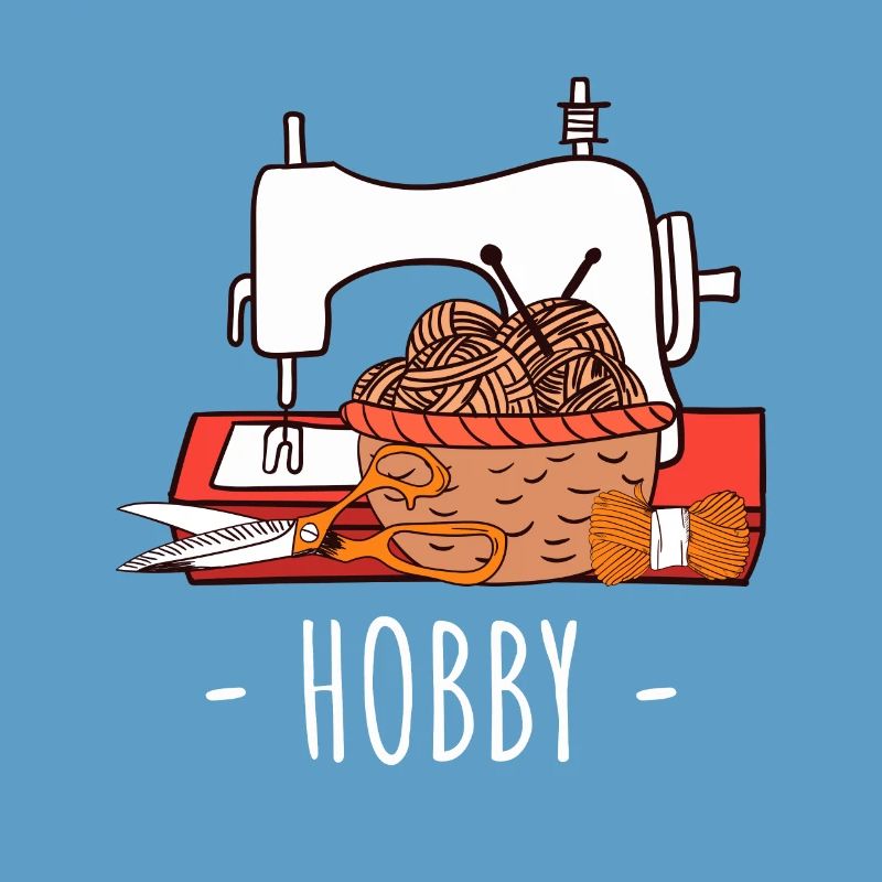 Näh- und Strickhobby-Basteldesign
