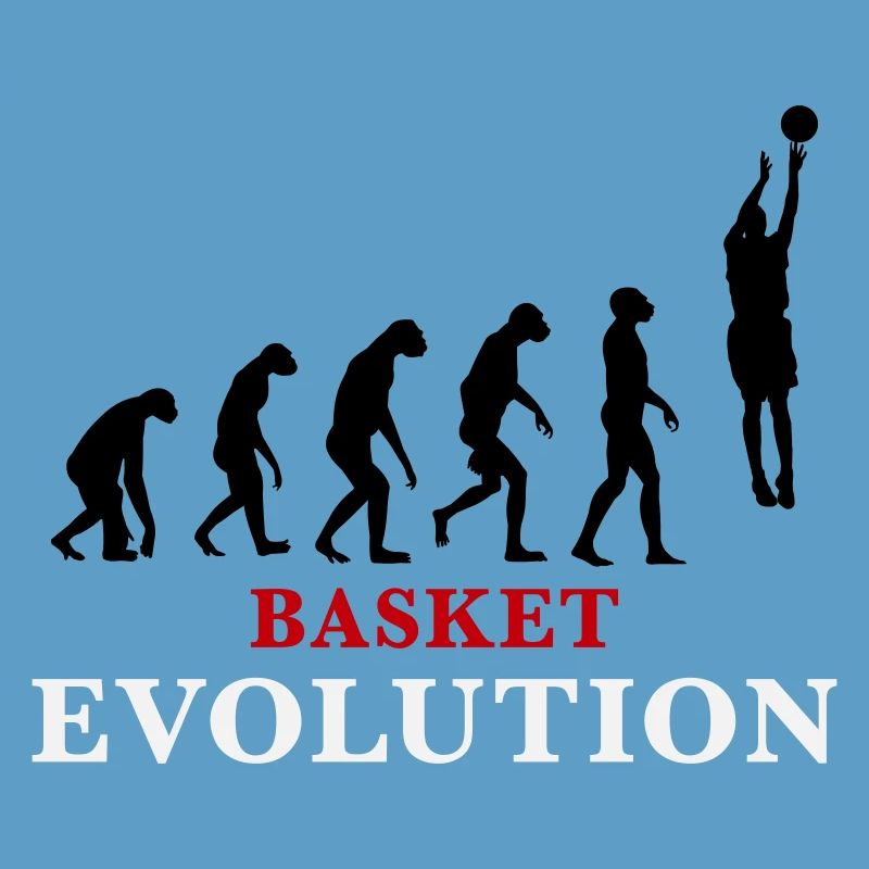 Basket Evolution Sports and humour 3c