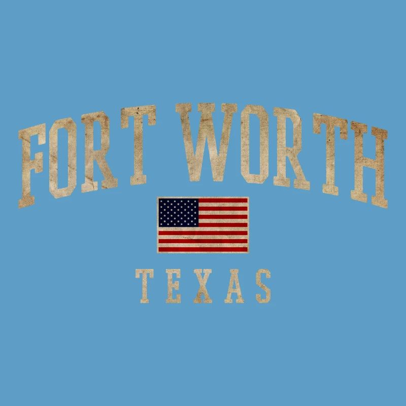 Drapeaux rustiques de Fort Worth, Texas